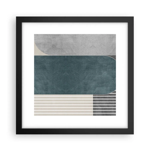 Affiche dans un cadre noir - Poster - Composition de niveaux - 30x30 cm