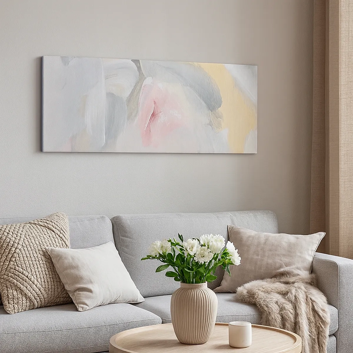 Impression sur toile - Image sur toile - Dans un monde pastel - 30x30 cm