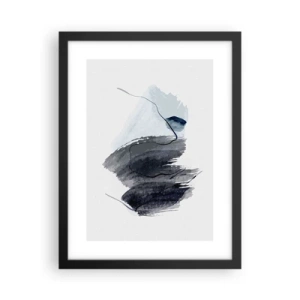 Affiche dans un cadre noir - Poster - Intensité et mouvement - 30x40 cm