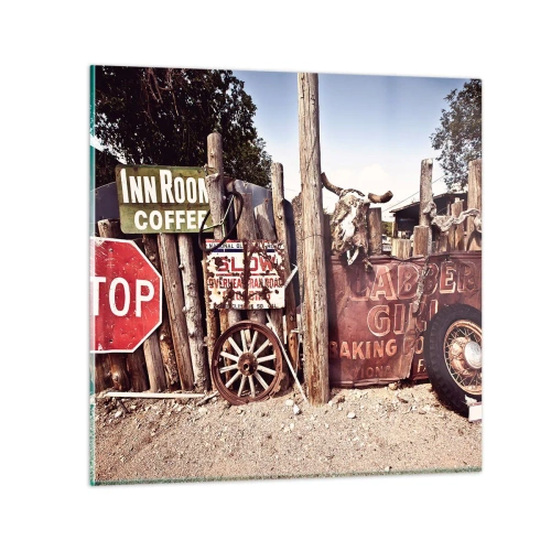 Impression sur verre - Image sur verre - Et le temps s'est arrêté - 40x40 cm