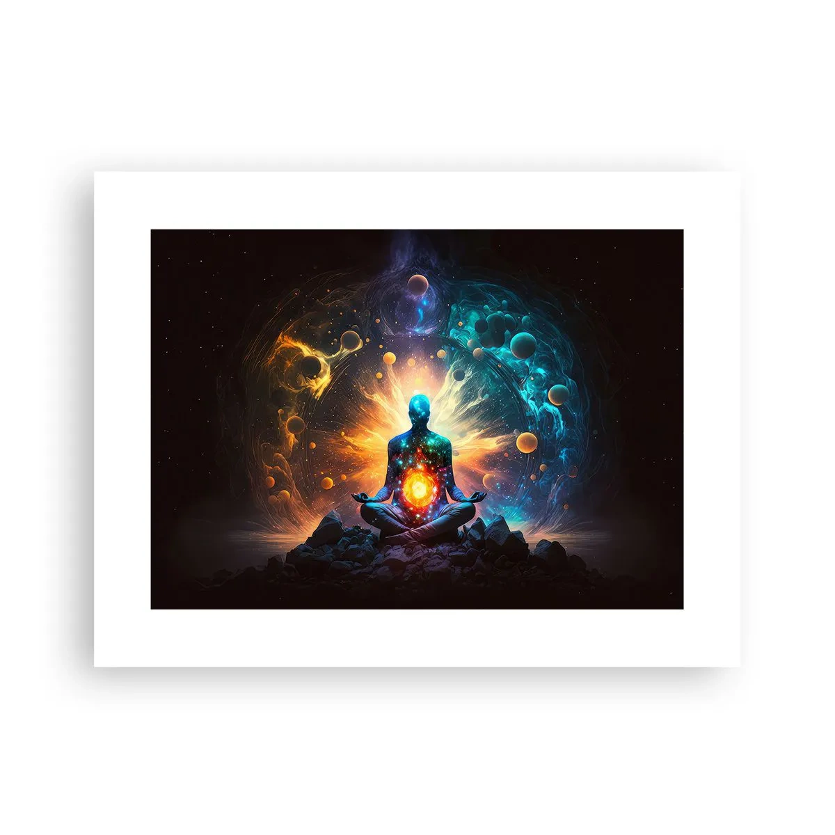 Affiche - Poster - Paix cosmique - 40x30 cm