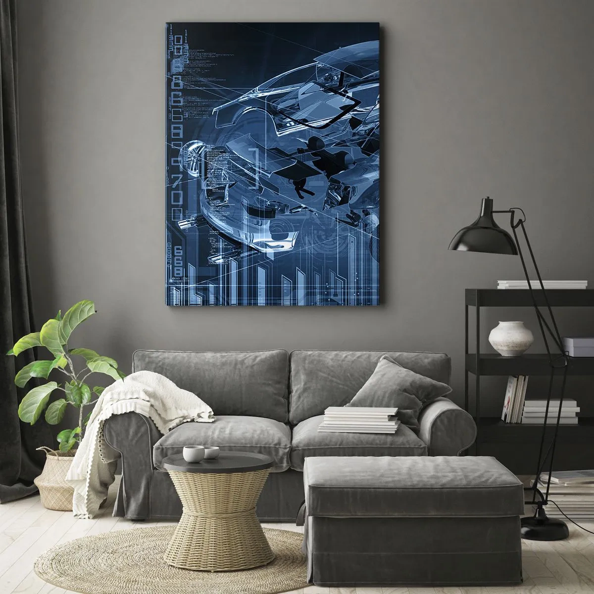 Impression sur toile - Image sur toile - Anatomie de l'ingénierie - 45x80 cm