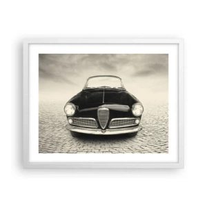 Affiche dans un cadre blanc - Poster - Et alors! Tu ne m'aime pas? - 50x40 cm