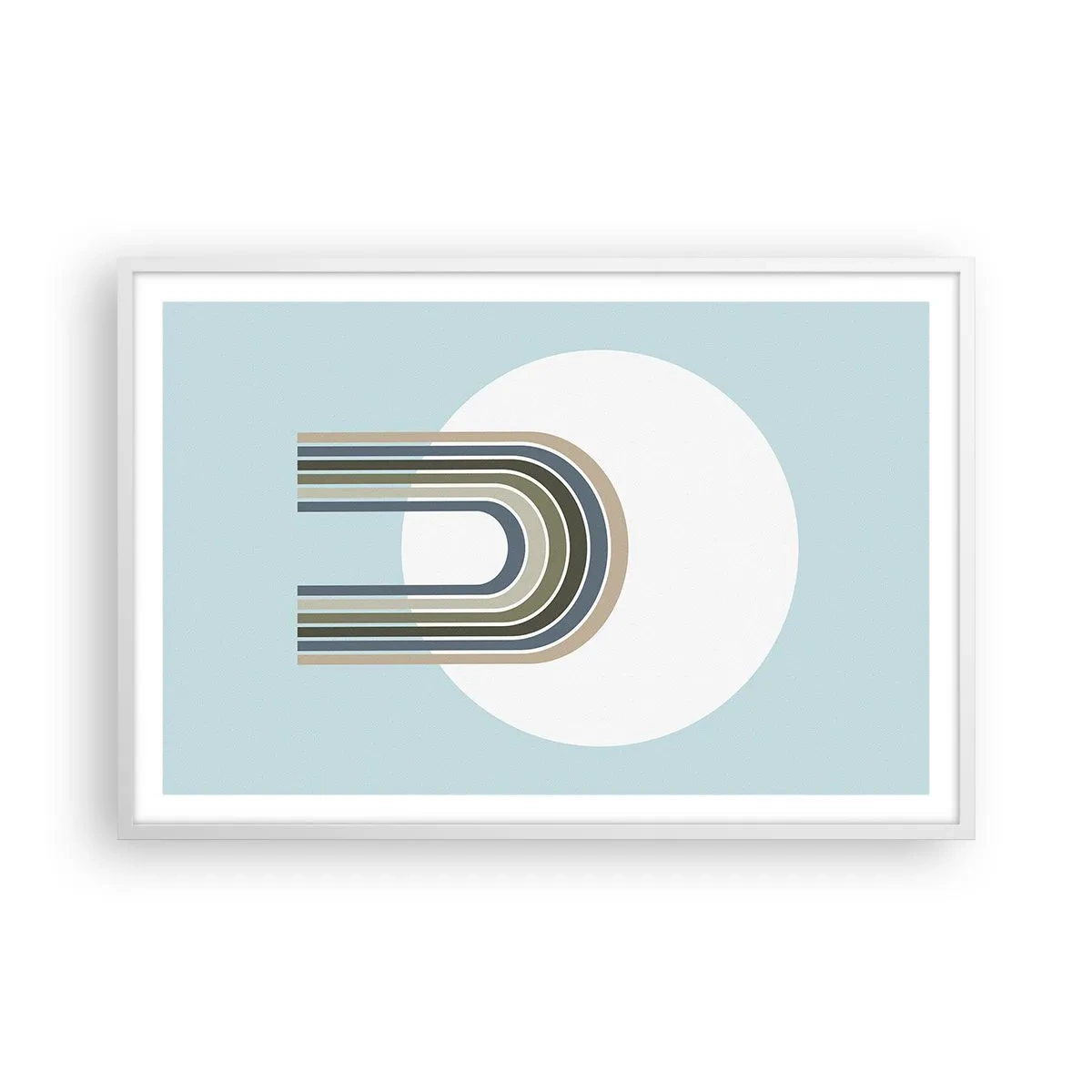 Affiche dans un cadre blanc - Poster - Attraction irrésistible - 91x61 cm