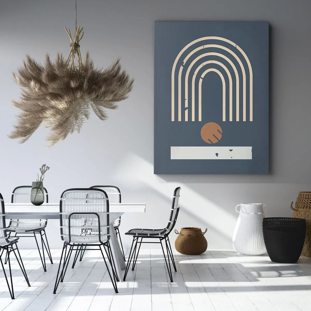 Impression sur toile - Image sur toile - Géométrie sur la grenade - 65x120 cm