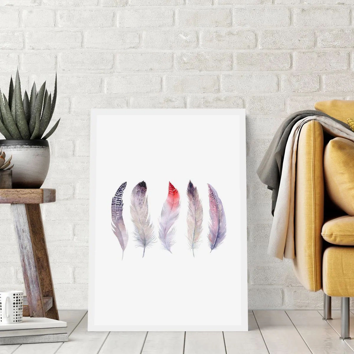 Affiche - Poster - Délicat comme un brouillard multicolore - 40x50 cm