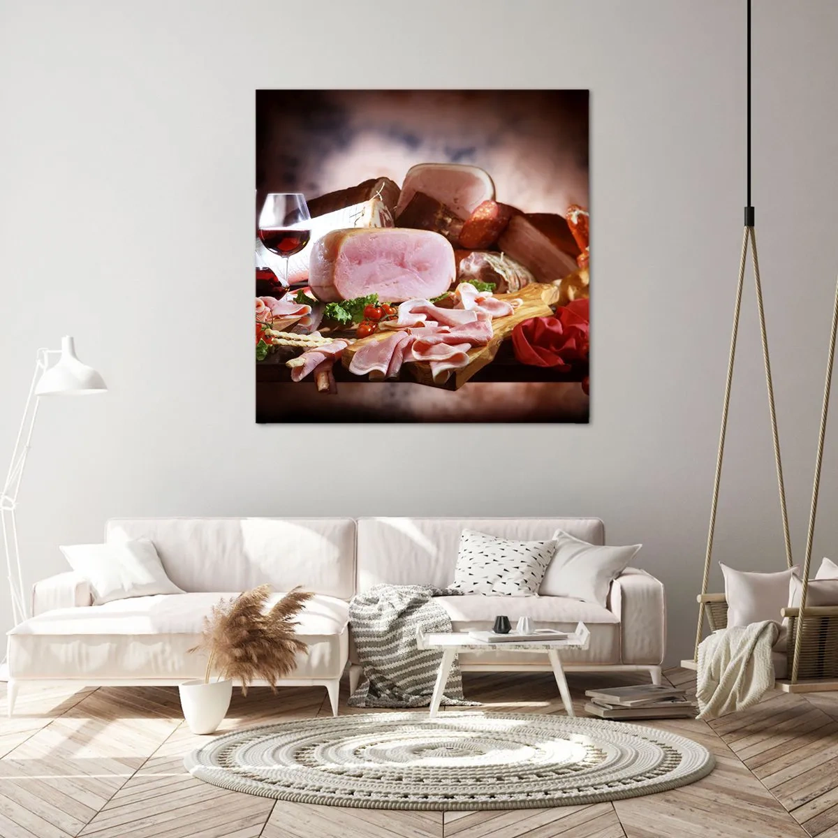 Impression sur toile - Image sur toile - Un rêve culinaire avec une carafe - 50x50 cm