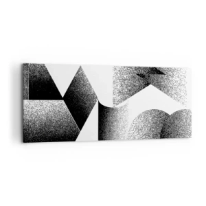 Impression sur toile - Image sur toile - Géométrie composée d'angles et de formes ovales - 120x50cm - Angles et ovales - Décoration murale moderne pour le salon et la chambre ARTTOR