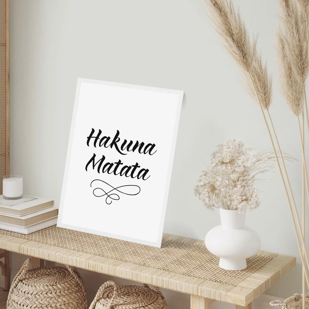 Affiche dans un cadre blanc - Poster - Le meilleur conseil - 61x91 cm