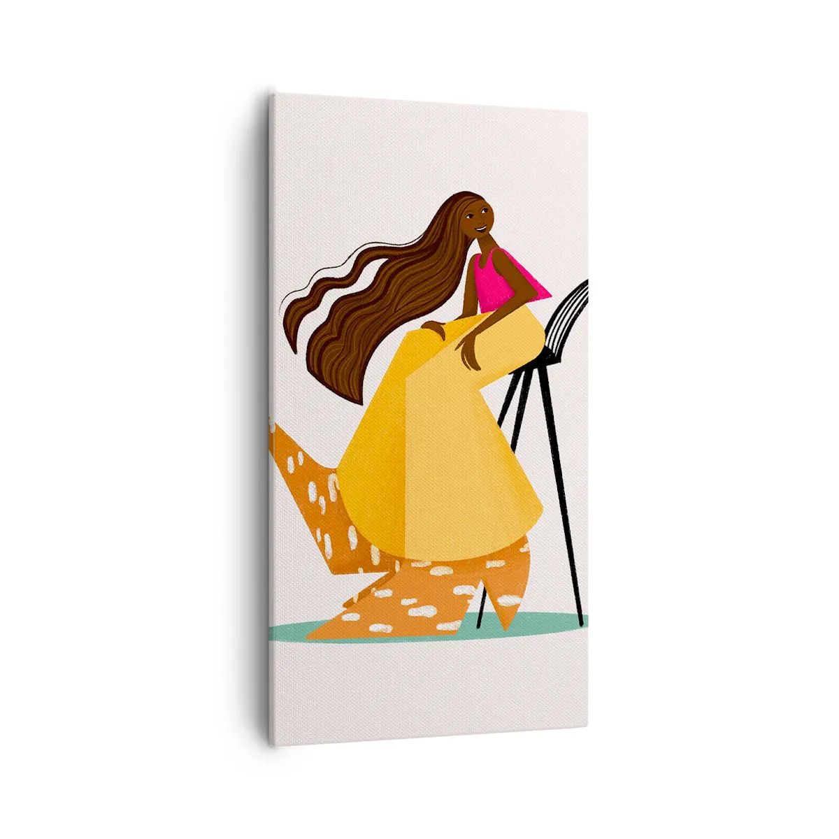 Impression sur toile - Image sur toile - La mode est aussi amusante - 55x100 cm