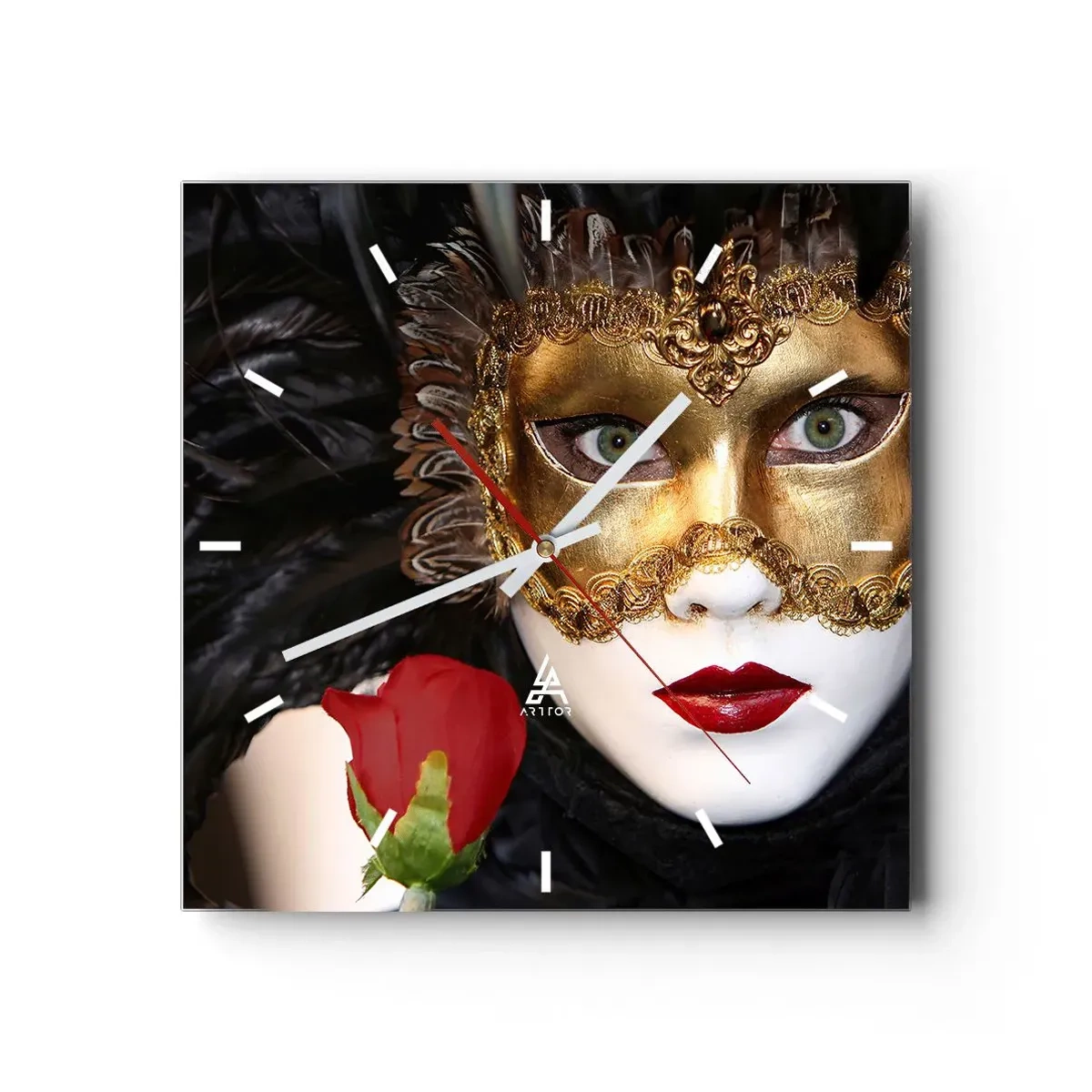 Horloge murale - Pendule murale - Parce que la vie est un grand bal - 40x40 cm