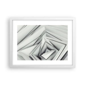 Affiche dans un cadre blanc - Poster - Bourgeon d’angles vifs - 40x30 cm