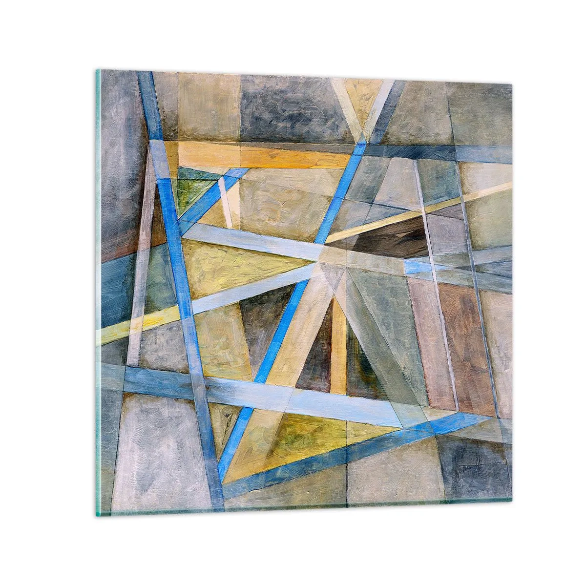 Impression sur verre - Image sur verre - Tout droit ou en diagonale ? - 60x60 cm