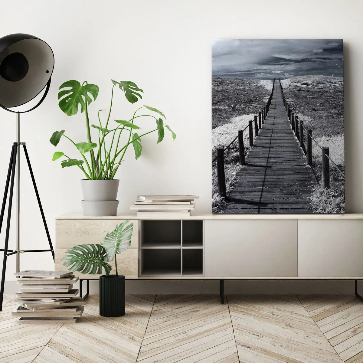 Impression sur toile - Image sur toile - Jusqu'au rivage - 55x100 cm
