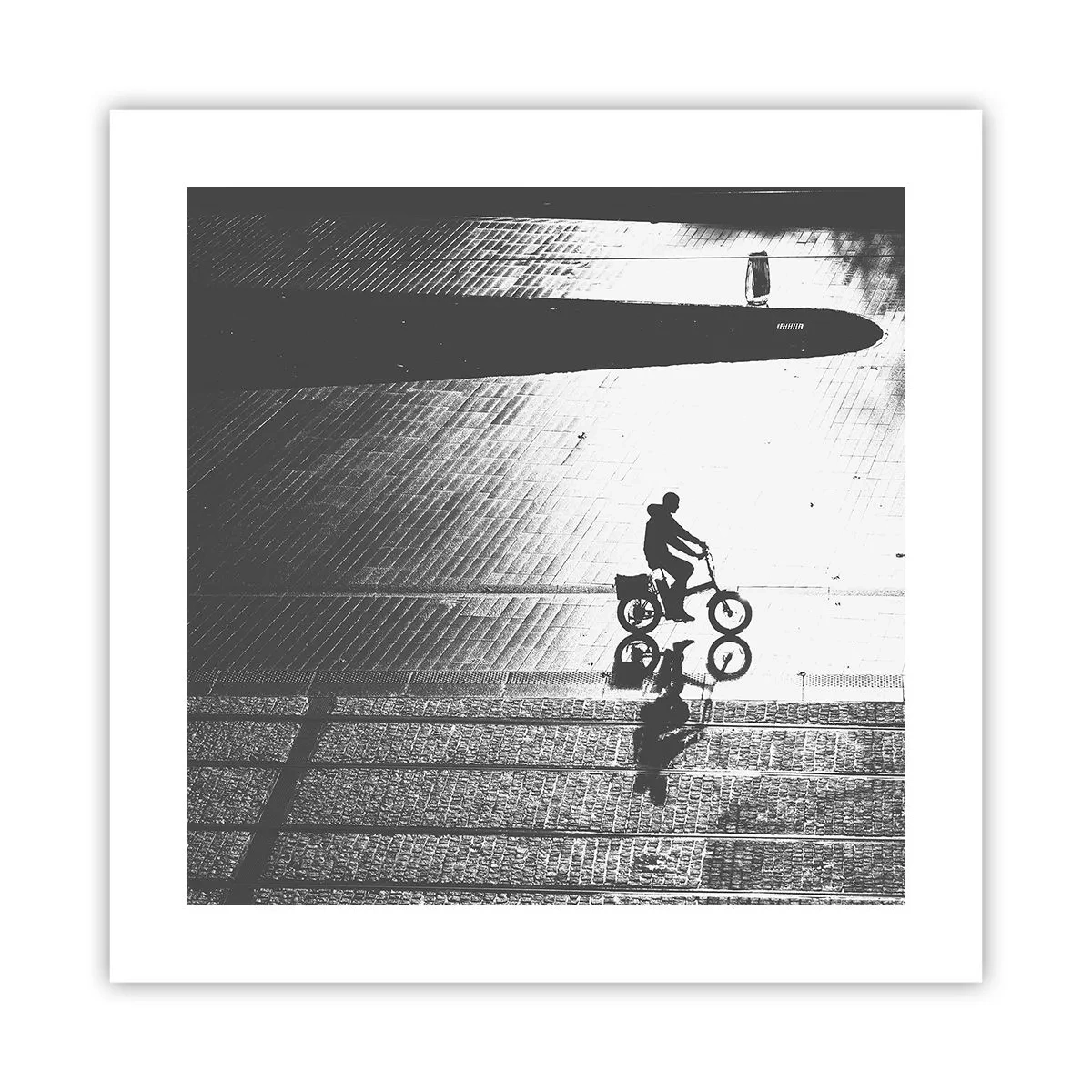 Affiche - Poster - Devant moi, à travers la ville - 40x40 cm