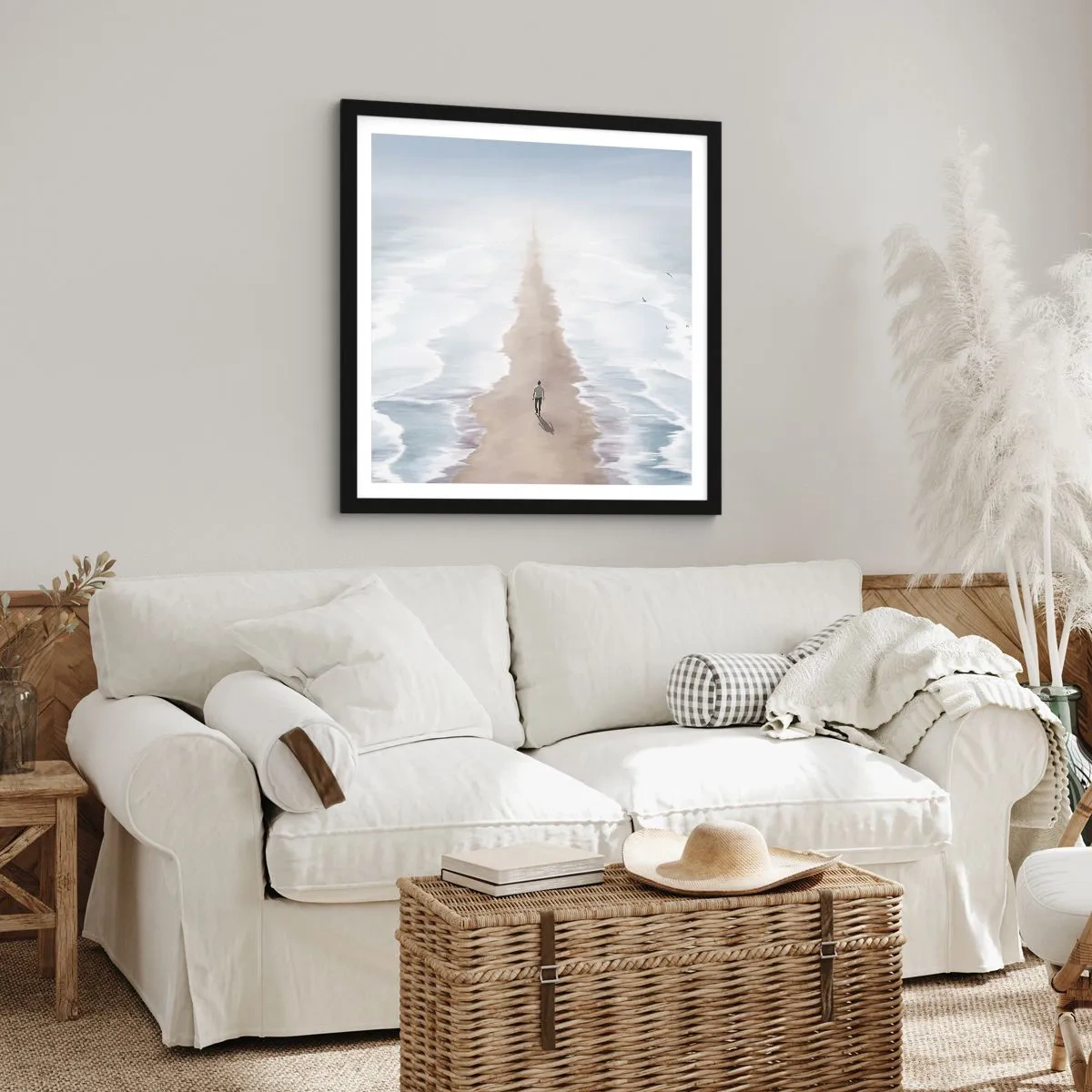 Affiche dans un cadre noir - Poster - Un brillant avenir - 60x60 cm