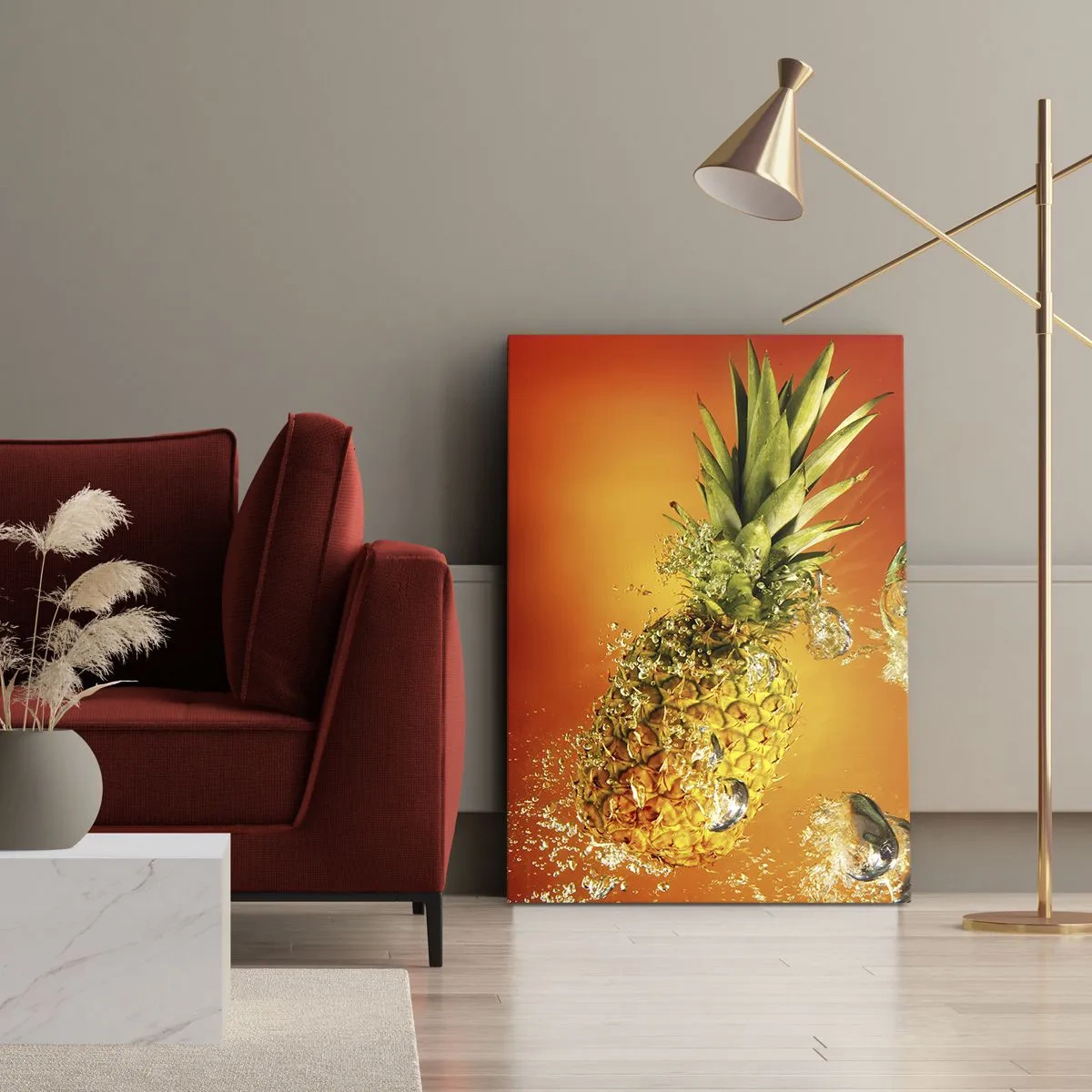 Impression sur toile - Image sur toile - Fraîcheur juteuse tropicale - 45x80 cm