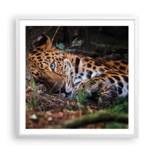 Affiche dans un cadre blanc - Poster - Fais-moi confiance - 60x60 cm