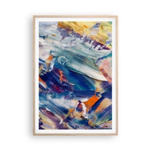 Affiche dans un chêne clair - Poster - Confusion des couleurs - 70x100 cm