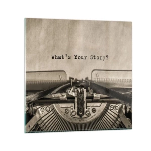 Impression sur verre - Image sur verre - Réponds-moi - 30x30 cm