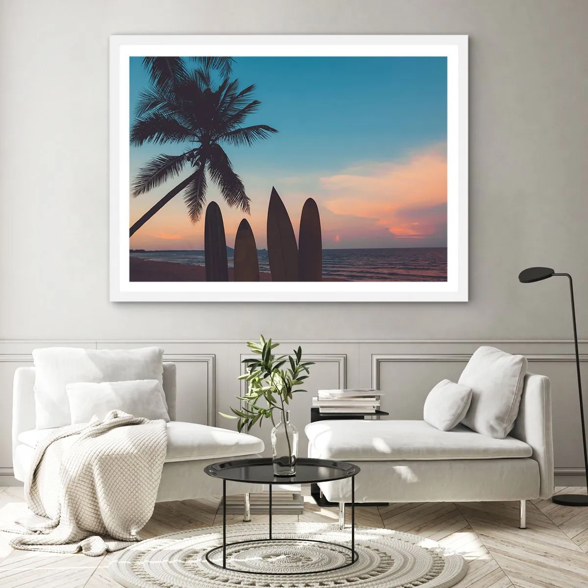 Affiche dans un cadre blanc - Poster - Demain sera amusant aussi - 91x61 cm