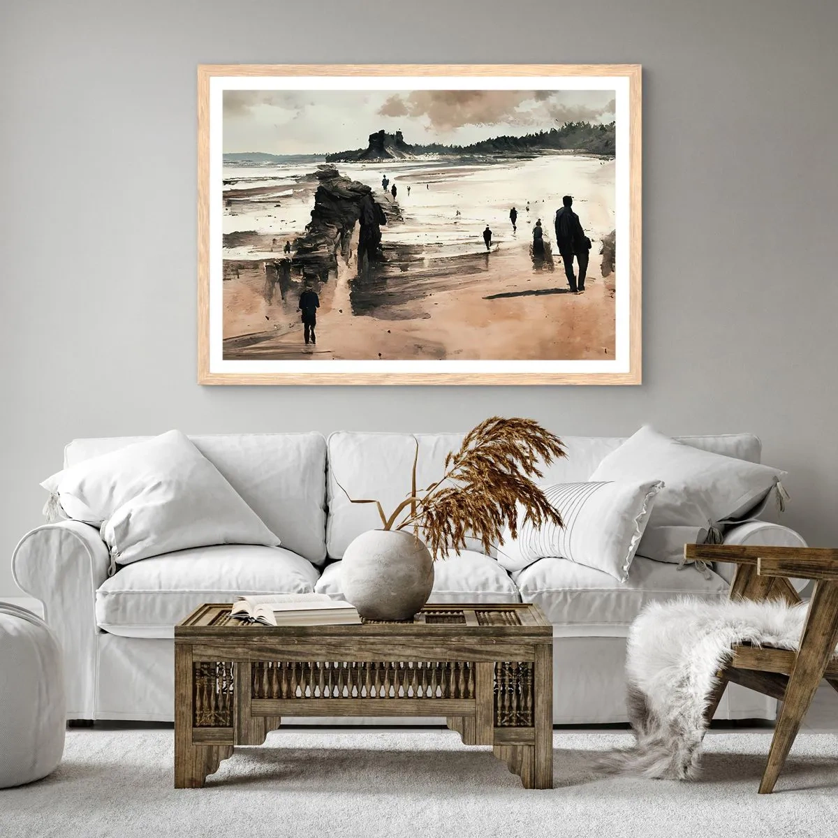 Affiche dans un chêne clair - Poster - Invoqué - 91x61 cm