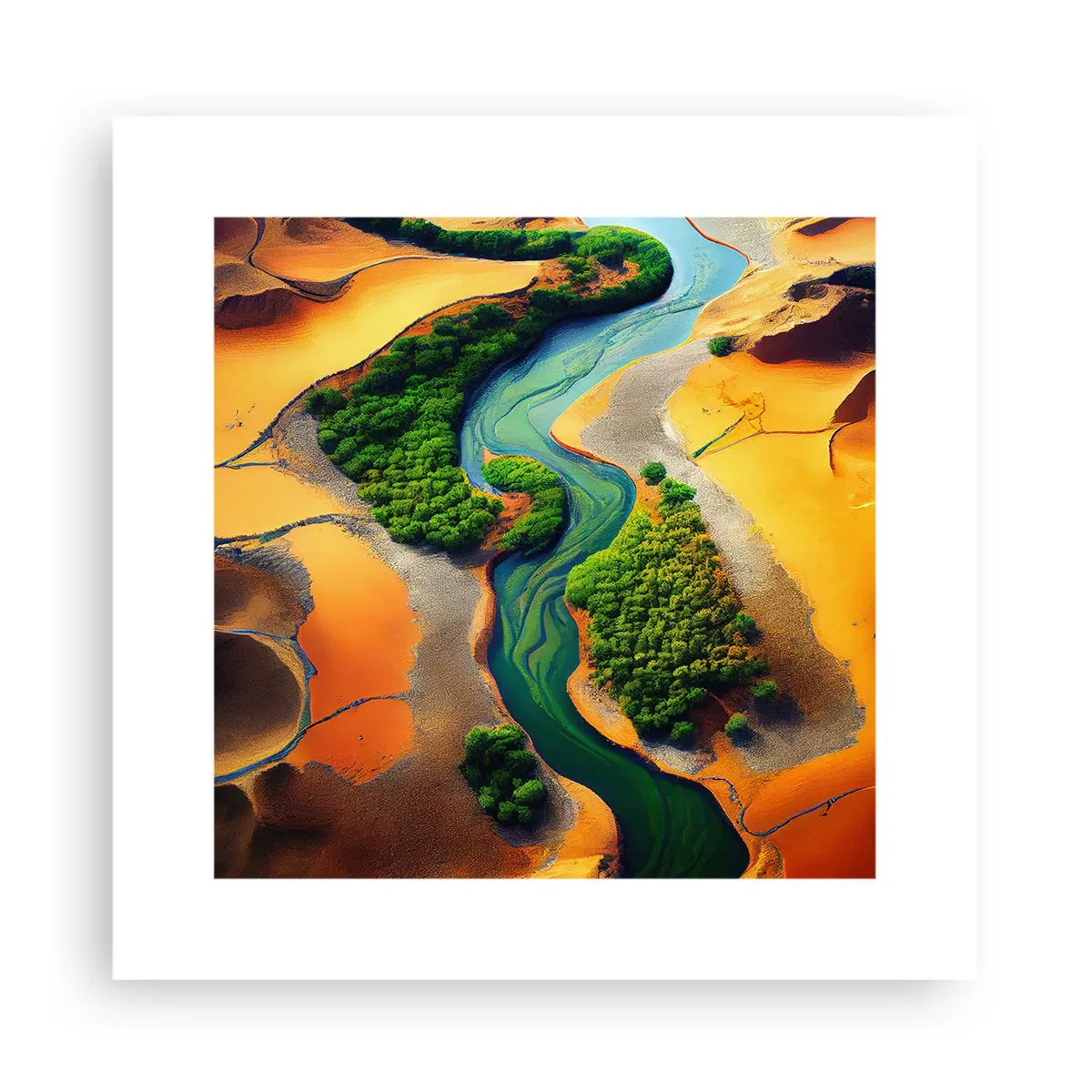Affiche - Poster - Rivière vivifiante - 30x30 cm