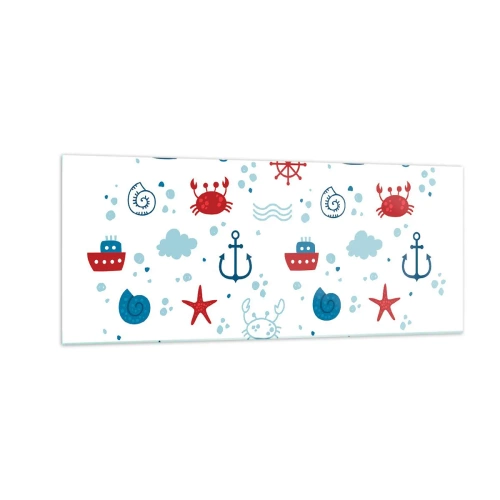 Impression sur verre - Image sur verre - Conte de fées de la mer - 100x40 cm