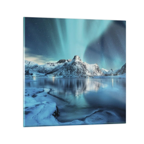 Impression sur verre - Image sur verre - Nuit de lumières - 40x40 cm