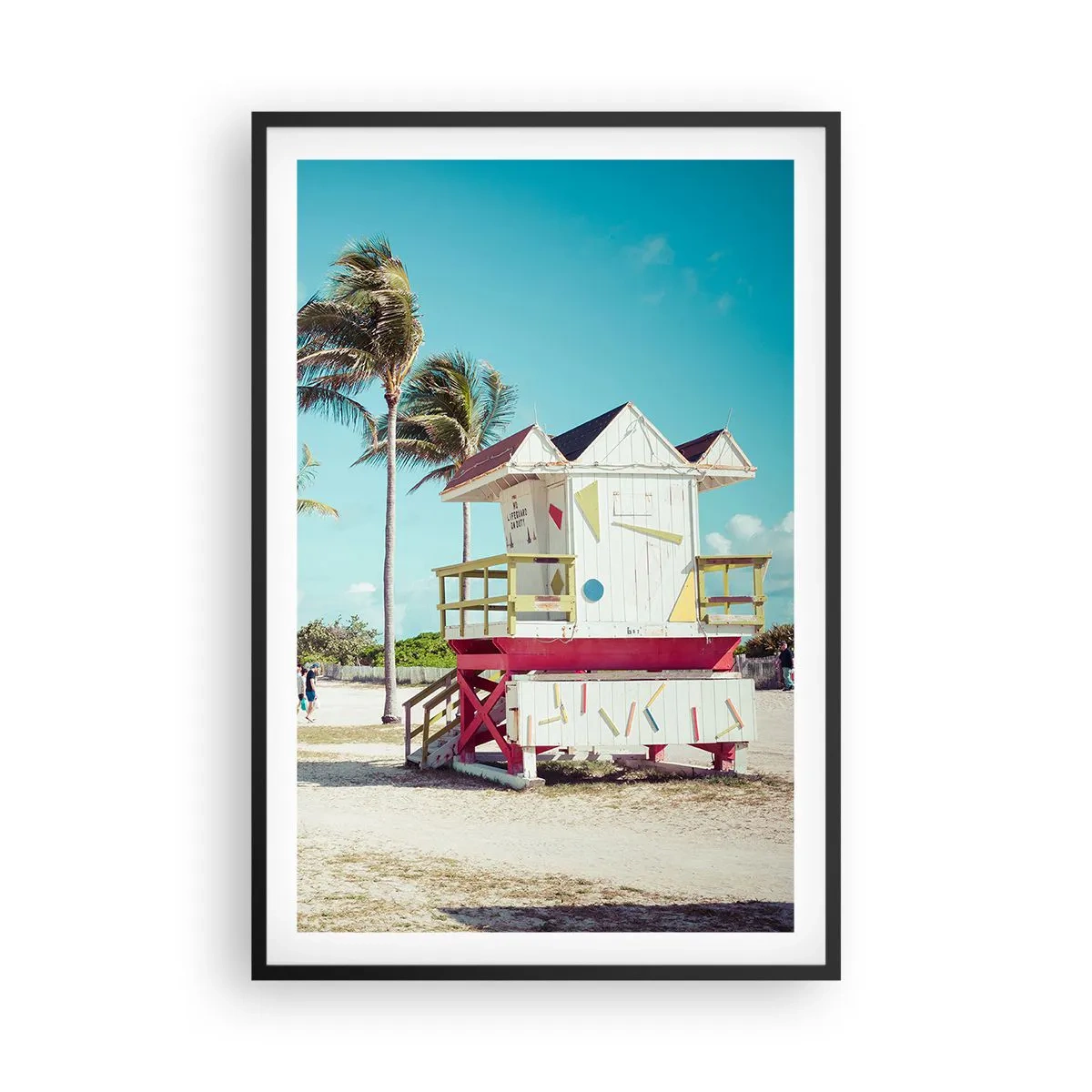 Affiche dans un cadre noir - Poster - Une belle journée devant toi - 61x91 cm