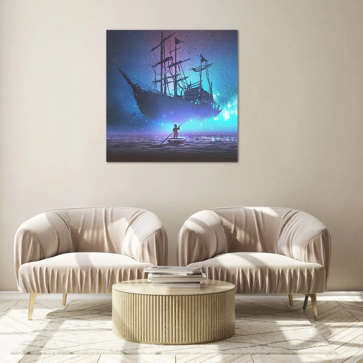 Impression sur verre - Image sur verre - A la rencontre du mythe de la mer - 30x30 cm