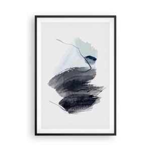 Affiche dans un cadre noir - Poster - Intensité et mouvement - 61x91 cm