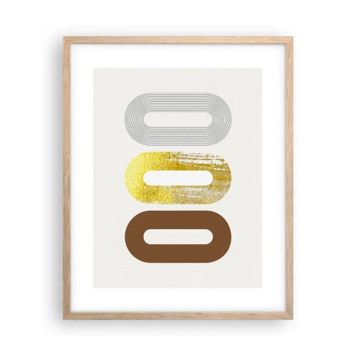 Affiche dans un chêne clair - Poster - Ooo! - 40x50 cm