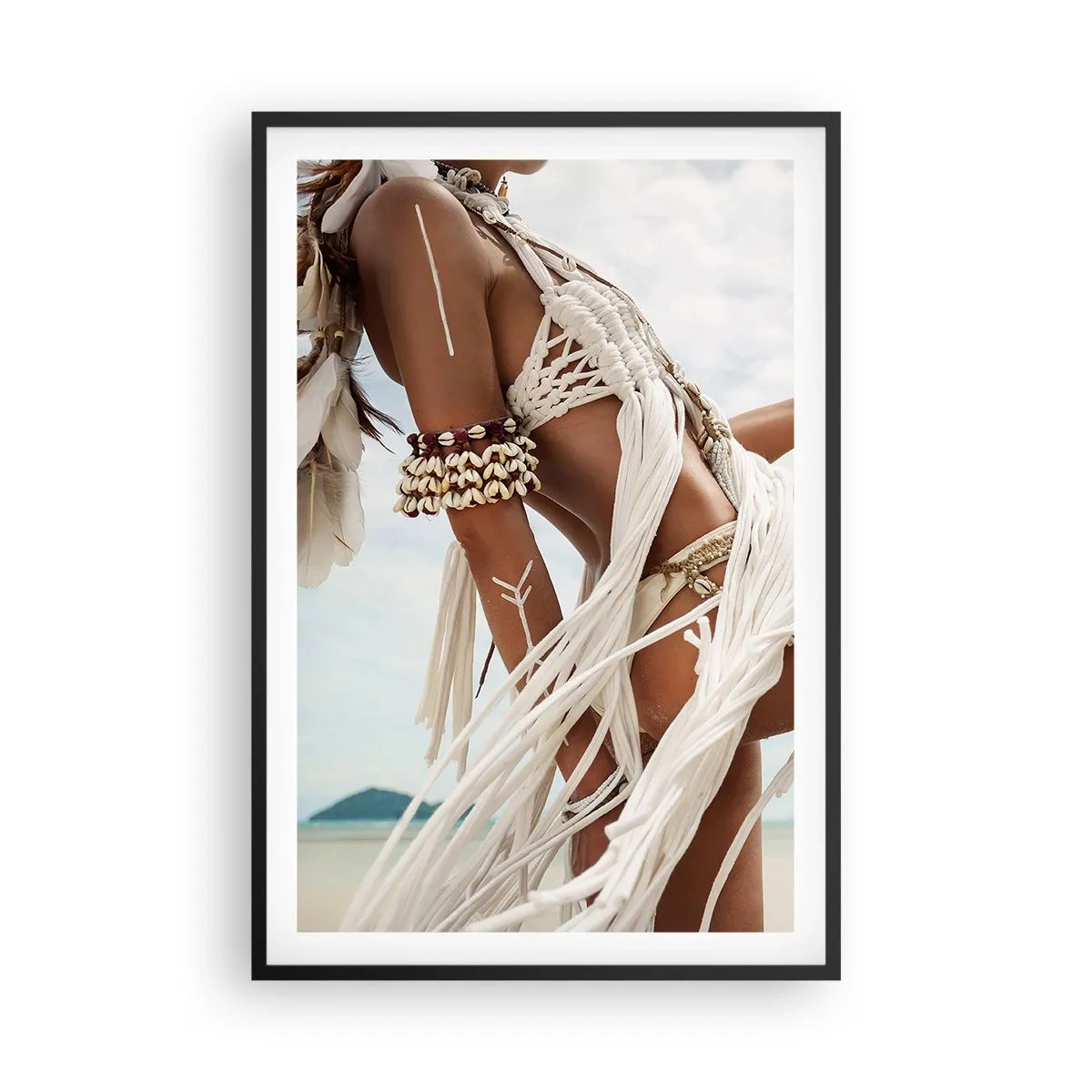 Affiche dans un cadre noir - Poster - Prêtresse du soleil - 61x91 cm