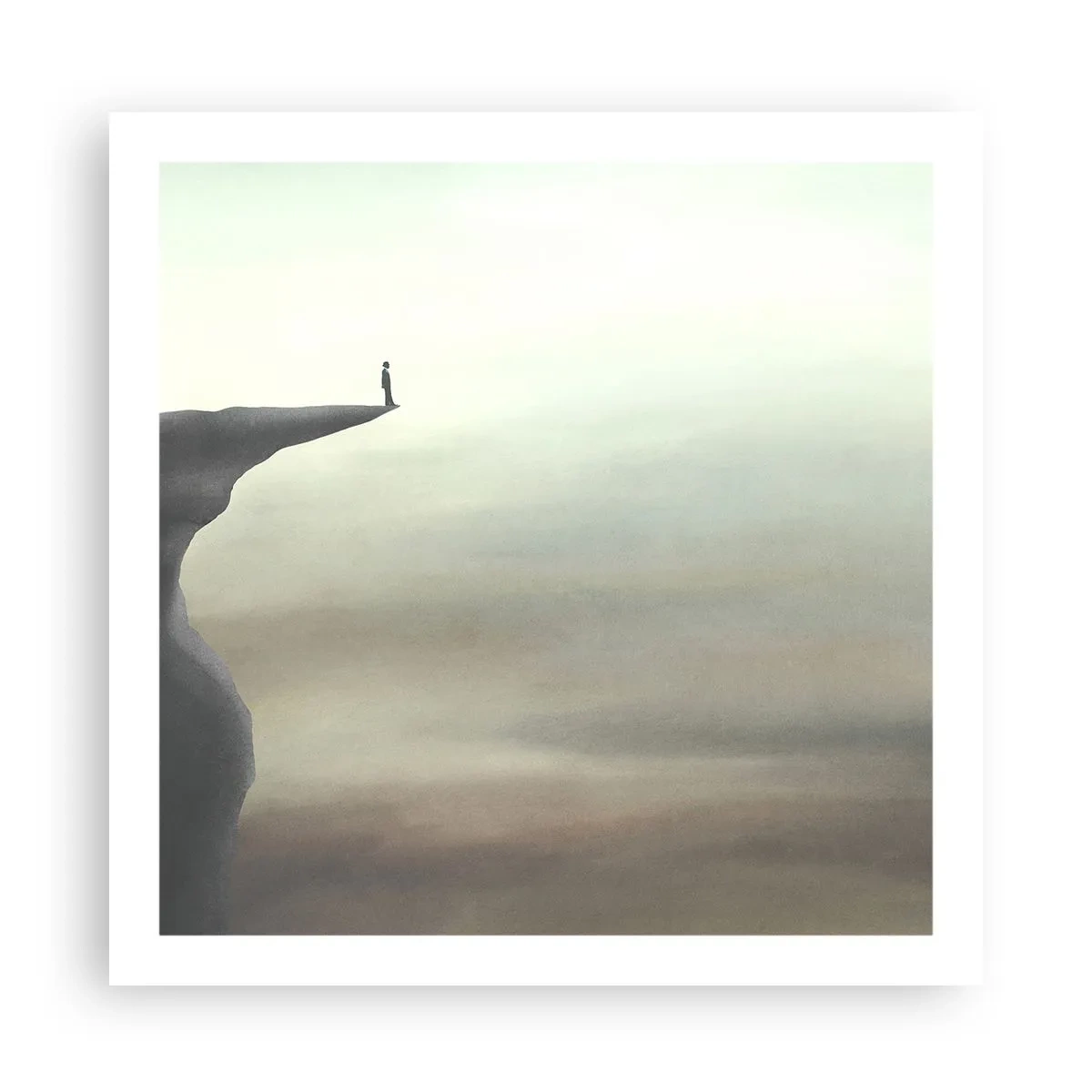 Affiche - Poster - Tout en haut, bien entendu! - 60x60 cm