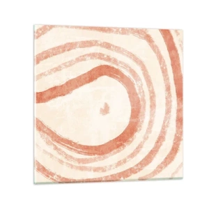 Impression sur verre - Image sur verre - Cercles de corail – composition - 30x30 cm