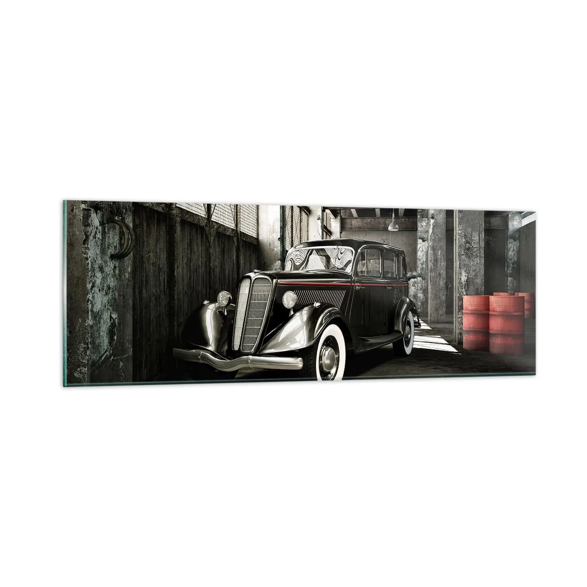 Impression sur verre - Image sur verre - L'élégance éternelle des années 30 - 90x30 cm