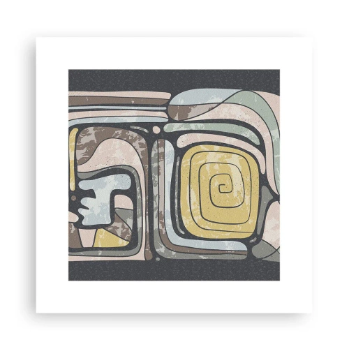 Affiche - Poster - L'abstraction dans l'esprit précolombien - 30x30 cm
