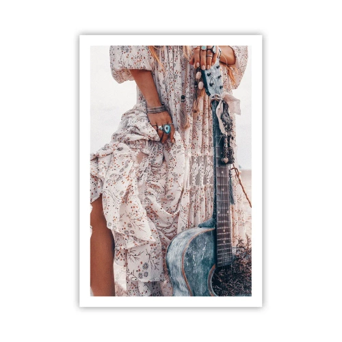 Affiche - Poster - Enfant de fleur en route - 61x91 cm