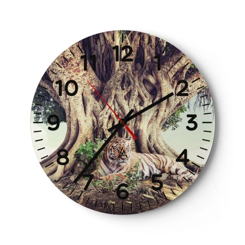 Horloge murale - Pendule murale - Vue du Livre de la Genèse - 40x40 cm