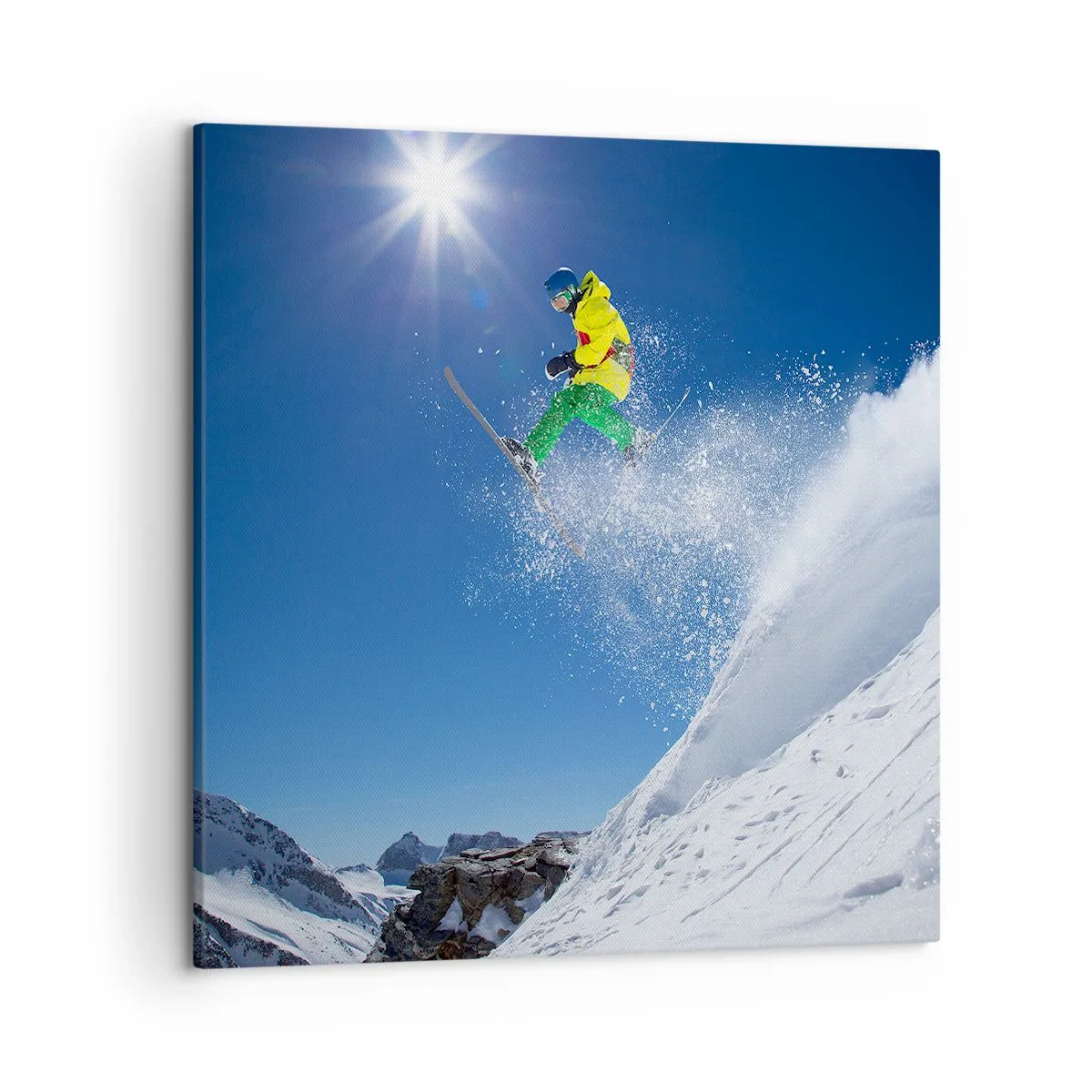 Impression sur toile - Image sur toile - Danse avec les montagnes - 50x50 cm