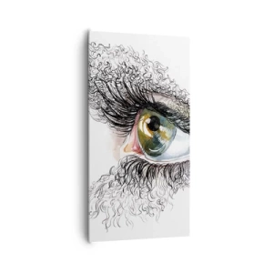 Impression sur toile - Image sur toile - Regarde droit dans l'âme - 65x120 cm