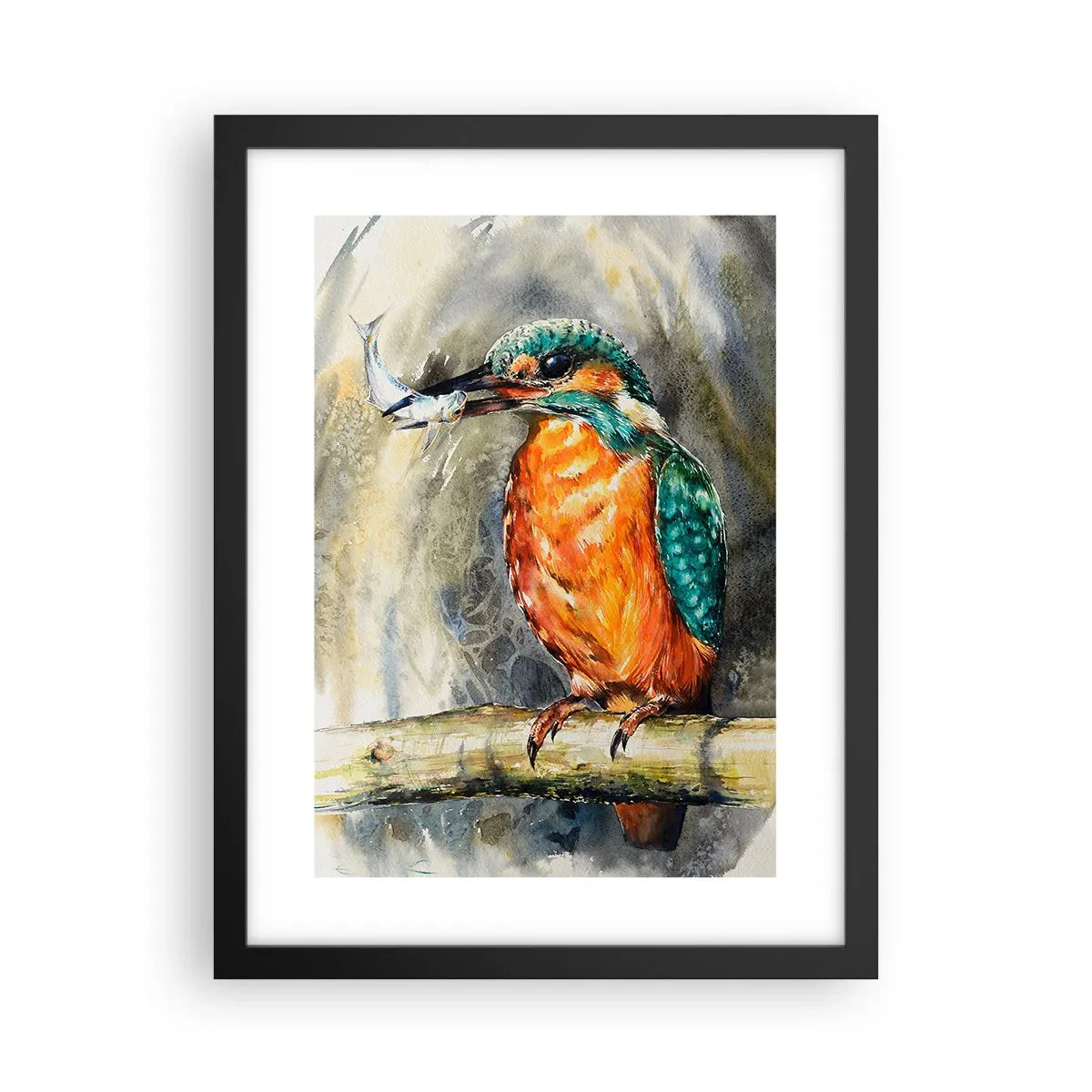 Affiche dans un cadre noir - Poster - Loi de la nature - 30x40 cm