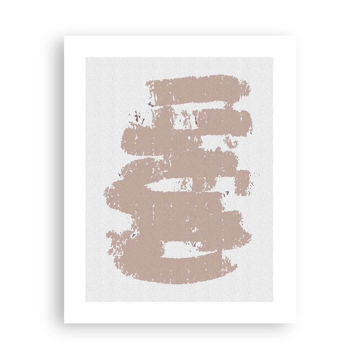 Affiche - Poster - Abstraction en rose tendre - 40x50 cm