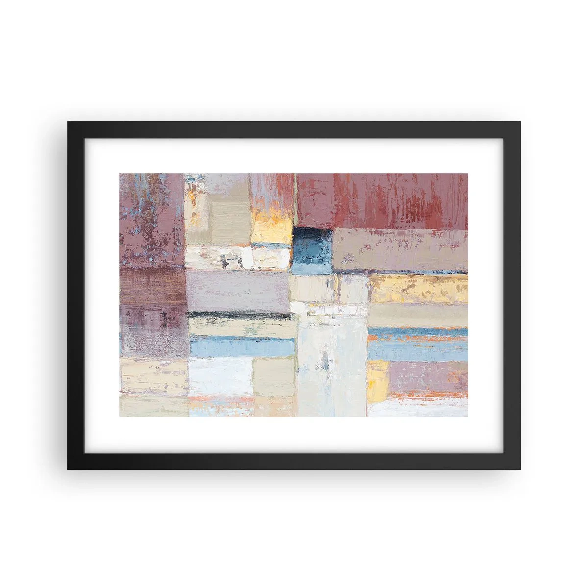 Affiche dans un cadre noir - Poster - Le calme de la géométrie - 40x30 cm