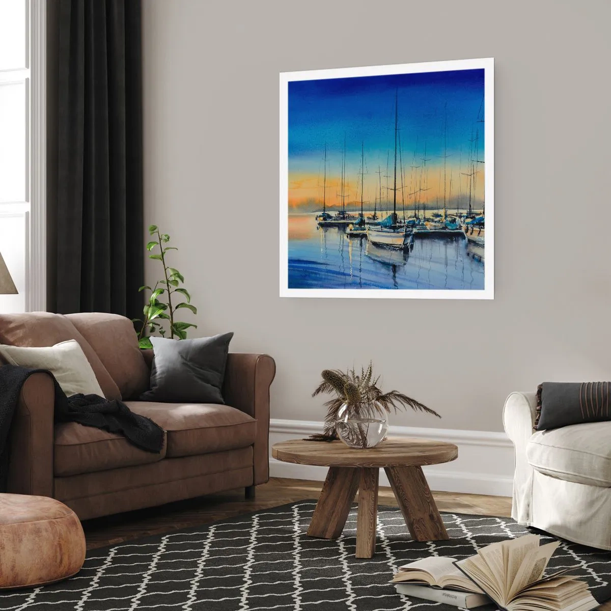 Affiche - Poster - Fin d'une belle journée - 50x50 cm