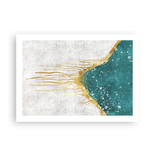 Affiche - Poster - Marée dorée - 70x50 cm