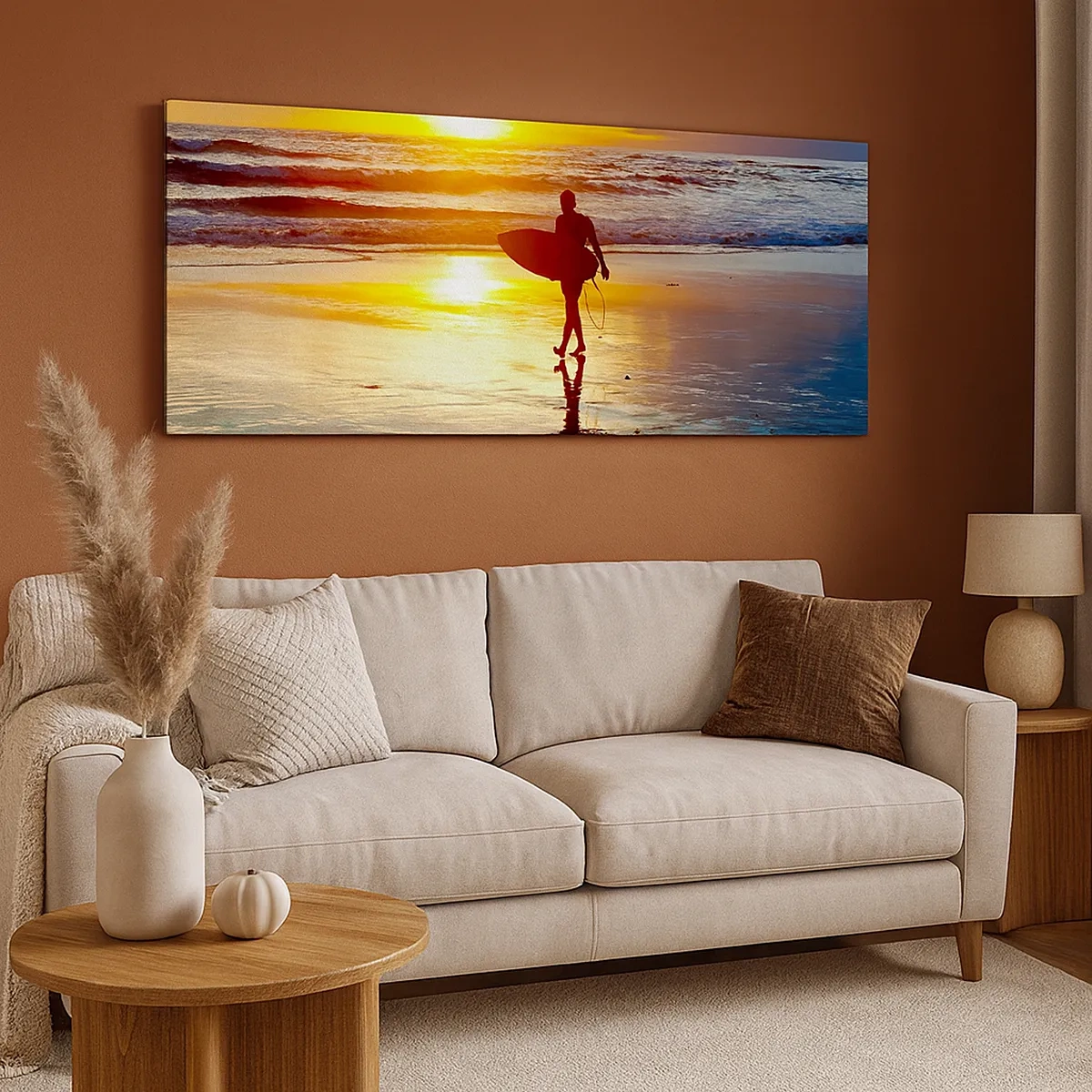 Impression sur toile - Image sur toile - Le retour du guerrier - 30x30 cm