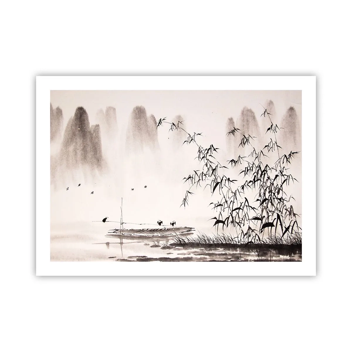 Affiche - Poster - Le silence des rizières - 70x50 cm