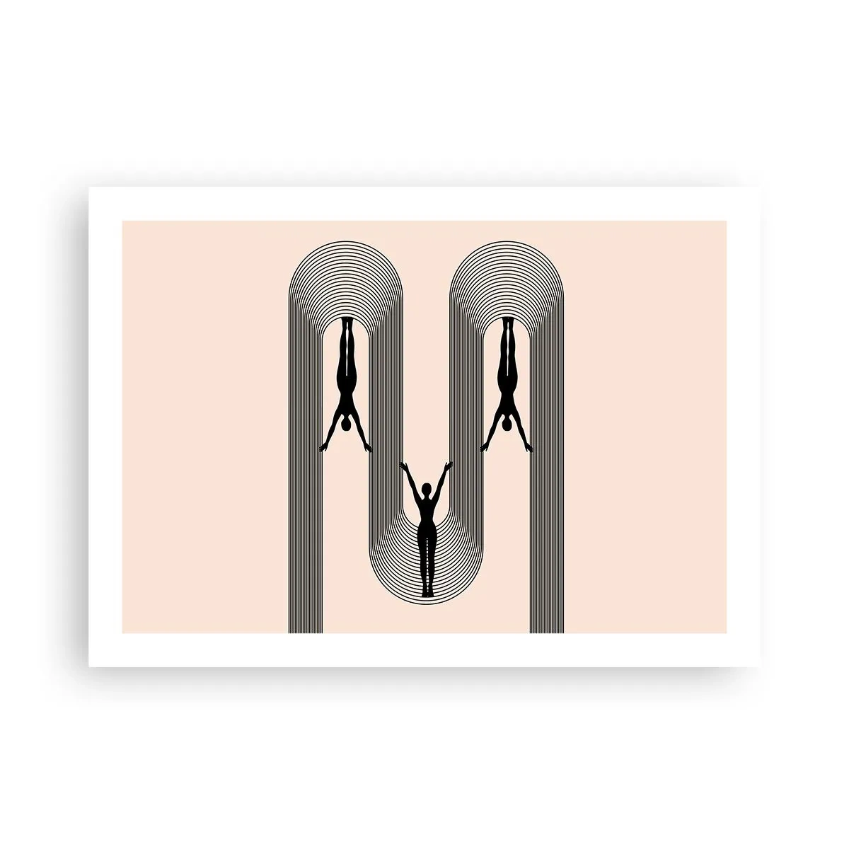 Affiche - Poster - Les jambes en l’air - 70x50 cm